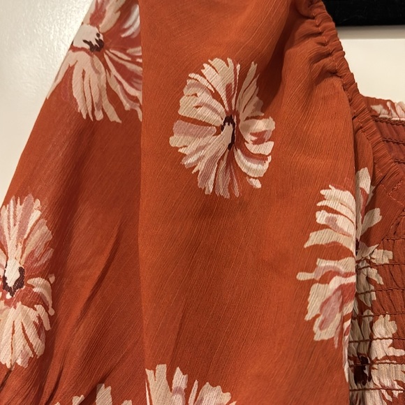 NWT Madewell Lucie Floral Smocked Peplum Top size M - Picture 4 of 5